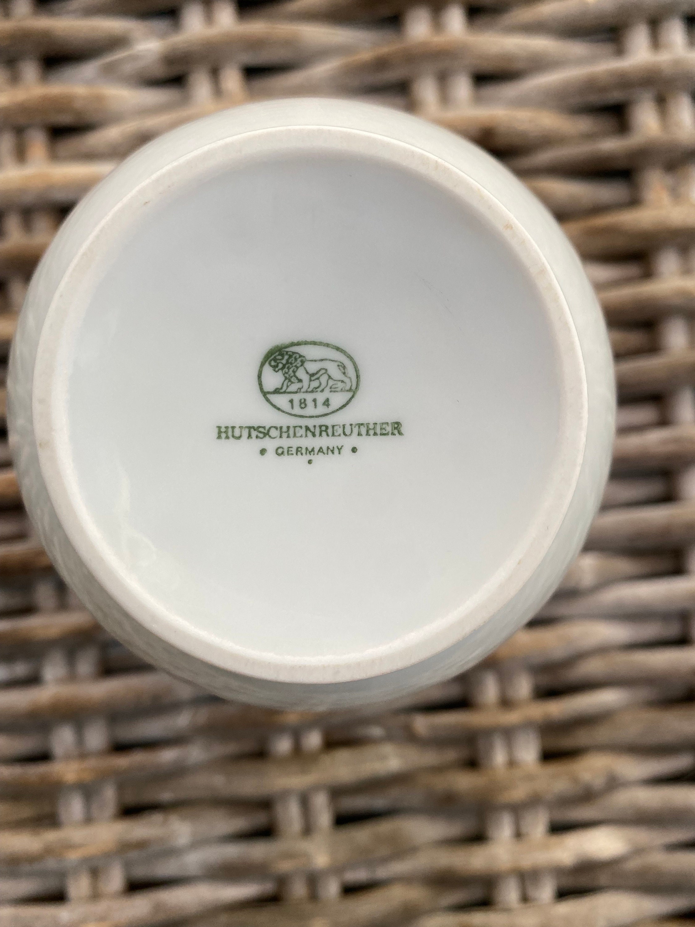 Hutschenreuther | ヴィンテージ花瓶 | 秋の葉模様 | ドイツ製磁器