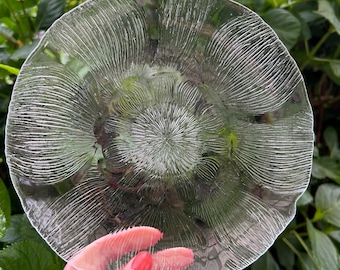 Arcoroc | Fleur | Side plates - Set of 4 OR Salad Plates - Set of 6  | Glass | Replacement | Made in France | Textured Glass | Vintage