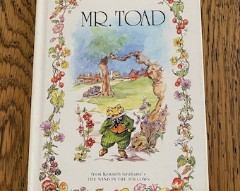 Mr. Toad | The Wind In The Willows Adaptation | 1990s Children's Classic | Rene Cloke Illustration | Vintage Book Collectible