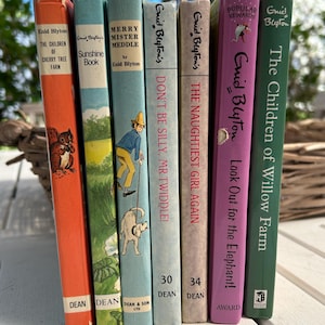 Enid Blyton | Mixed Eclectic Set of 7 | 1980s Vintage | Children&#39;s Classic Books | Novels | Young Readers | Collectors