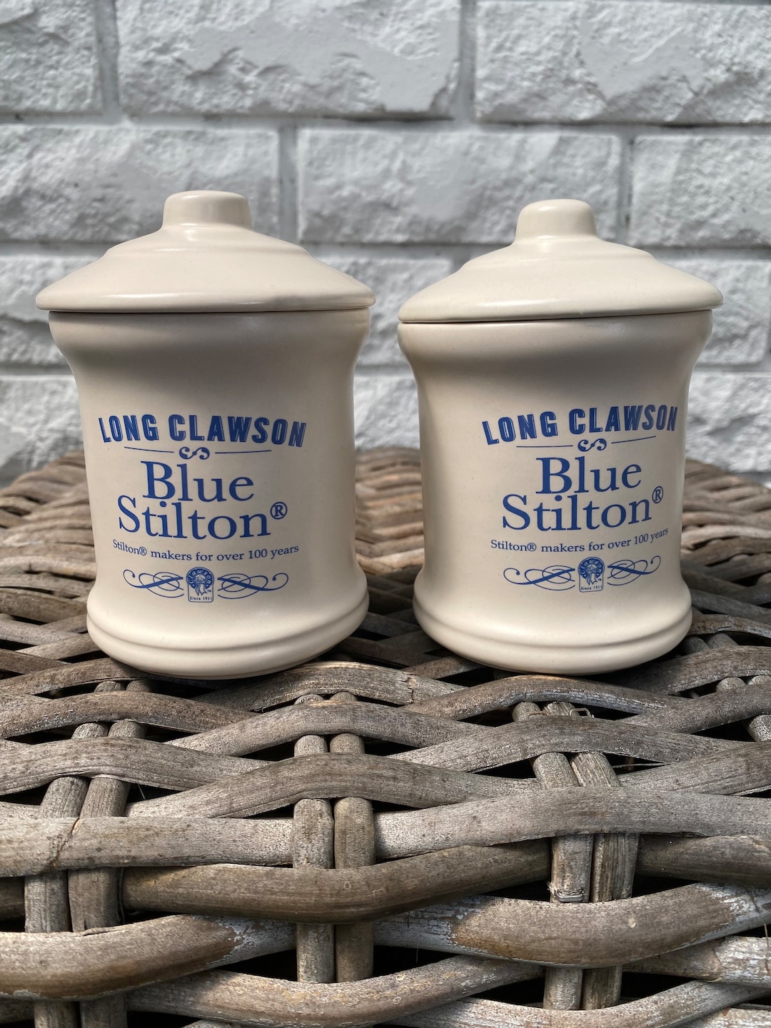 London Pottery Long Clawson Blue Stilton Cheese Ceramic Etsy