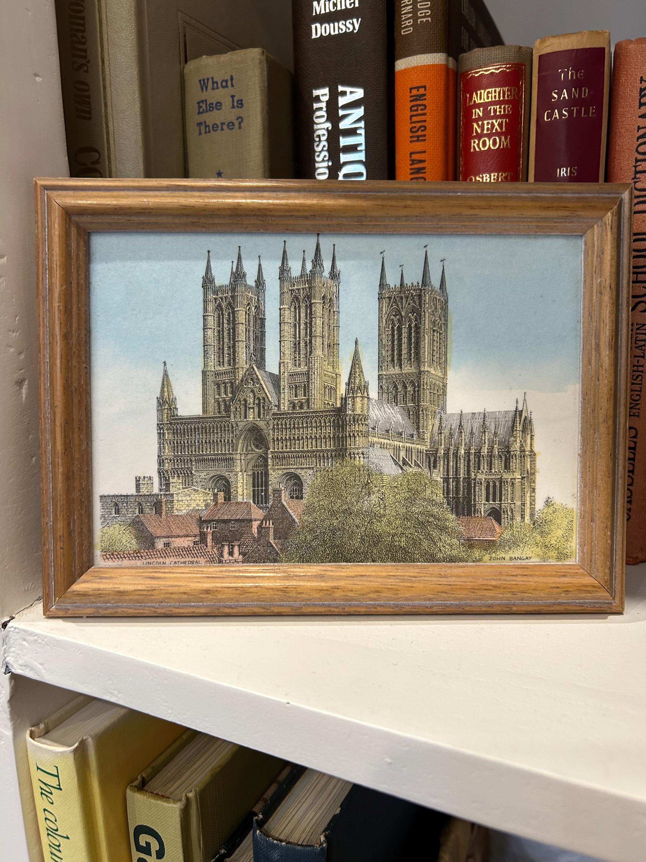 John Bangay Artwork | Lincoln Cathedral Illustration | Wooden a