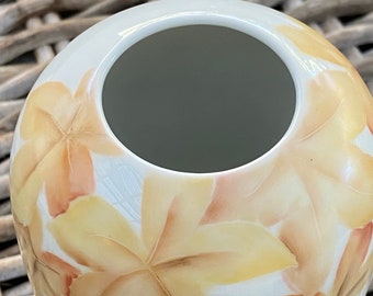 Hutschenreuther | ヴィンテージ花瓶 | 秋の葉模様 | ドイツ製磁器