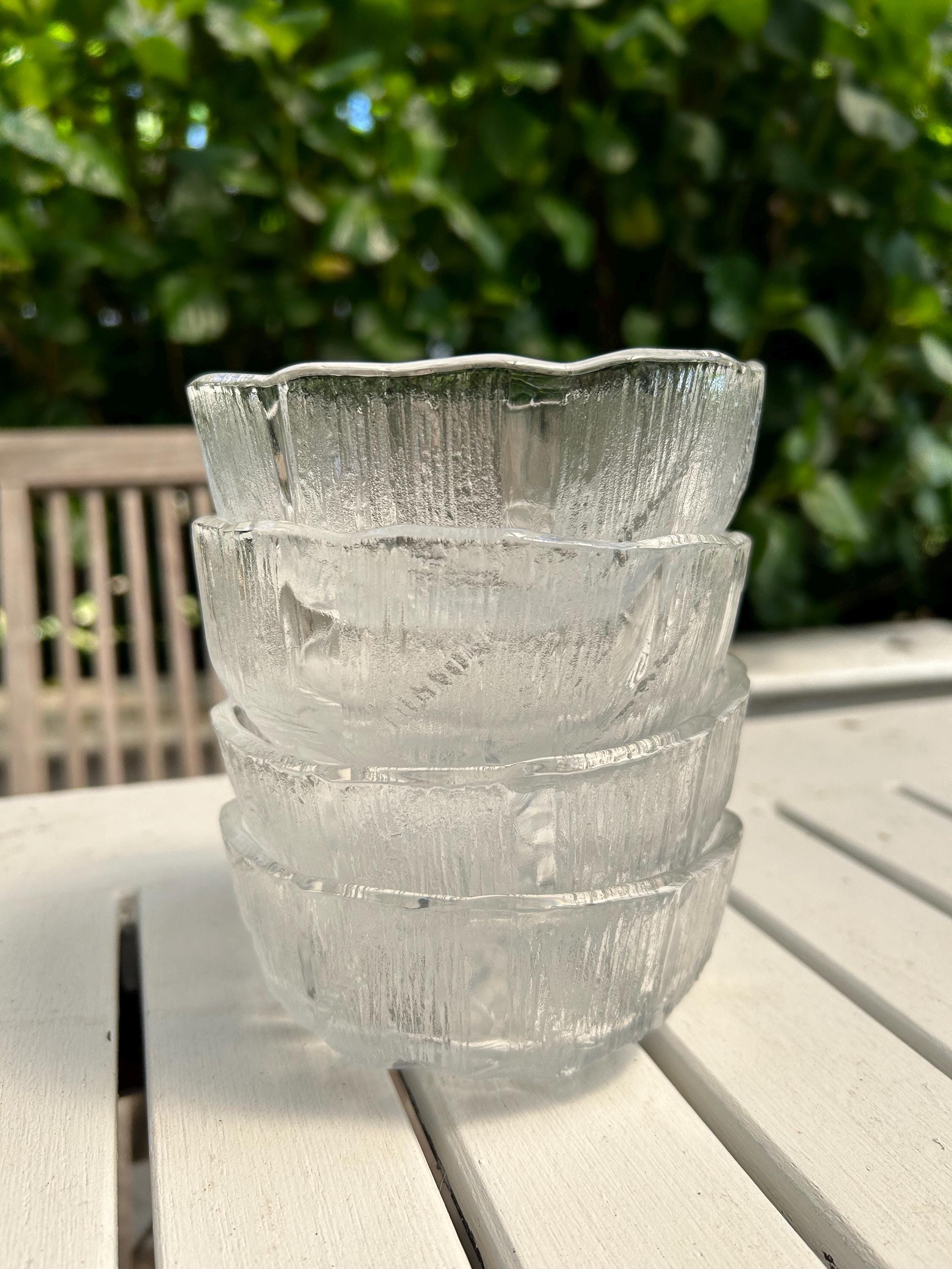 Mikasa | by Hoya | Crystal Ice Glass Bowls | Set of 4 | Dessert