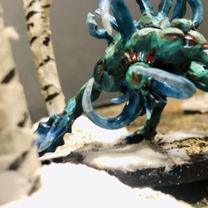 Målad Kaos Spawn Miniatyr, Vintertema, 50 mm Bas