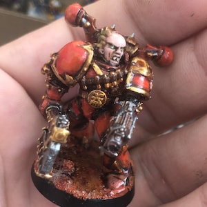 Khorne Berzerkers , Angry Space Warriors , Chaos Space Marines , Fully Painted , Sci Fi Gaming Miniatures
