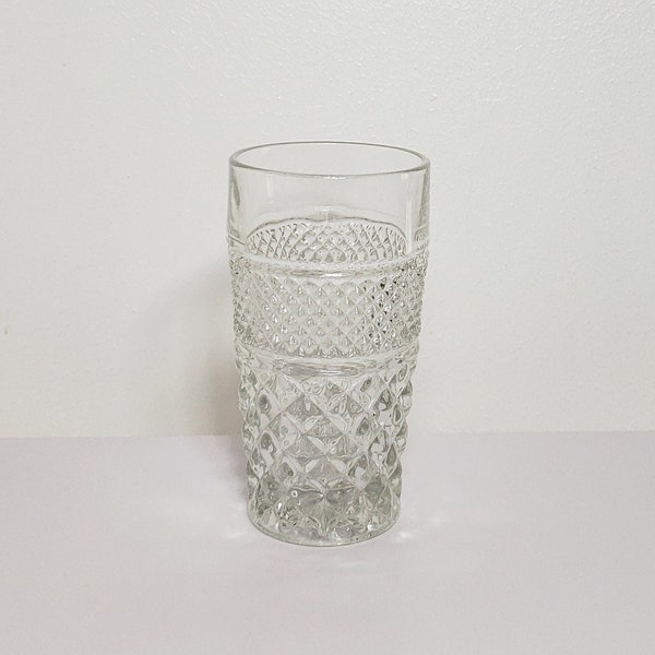 Vintage Anchor Hocking Wexford Flat Tumbler Glass, Clear