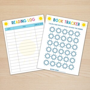 Summer Reading Printables, Summer Reading Log, Summer Book Tracker, Reading Log for Kids