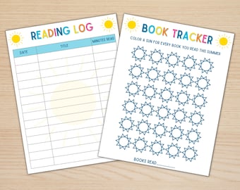 Summer Reading Log for Kids: Book Tracker Printables (PDF)