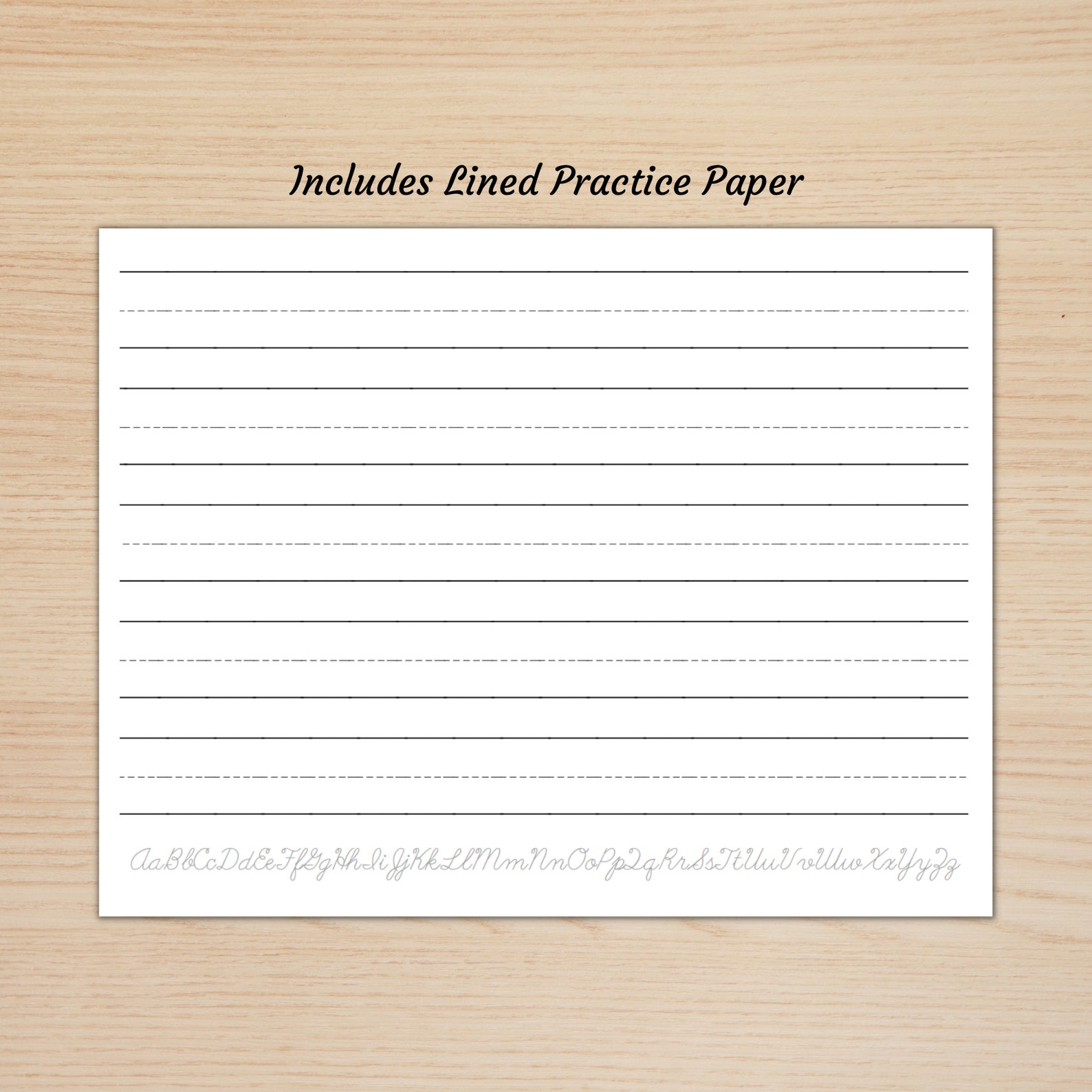 Printable Cursive Alphabet Tracing Worksheet (PDF Printable Download ...