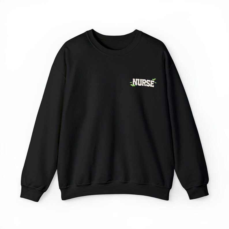 Nurse Sweatshirt, Halloween nurse sweatshirt, pick nurse, RN sweatshirt, spooky nurse shirt, fall nurse crewneck doctor halloween image 8