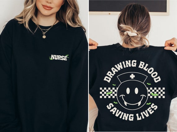 Nurse  Sweatshirt, Halloween nurse sweatshirt, pick nurse, RN sweatshirt, spooky nurse shirt, fall nurse crewneck doctor halloween