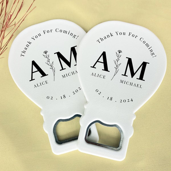 50 Pcs. Wedding Favors, Bottle Opener Wedding Favor, Wedding Favors for Guests in Bulk, Personalized Wedding Gifts, Bridal Shower Favors