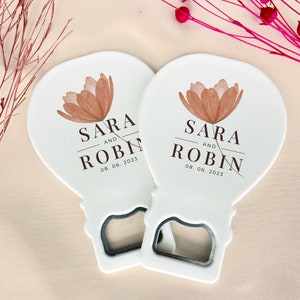 Personalized Bottle Opener Magnet Wedding Favors for Guests - Bulk Bridal Shower Party Favors - Personalized Gifts for Weddings