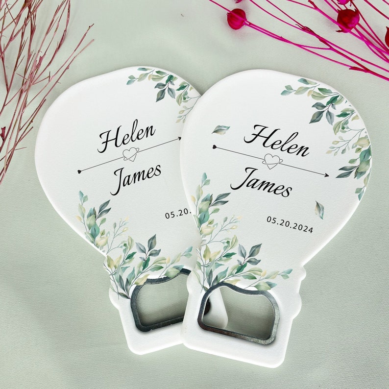 Bottle Opener Wedding Favor, Wedding Favors for Guests in Bulk, Personalized Wedding Gifts, Bridal Shower Favors, Wedding Favors image 1