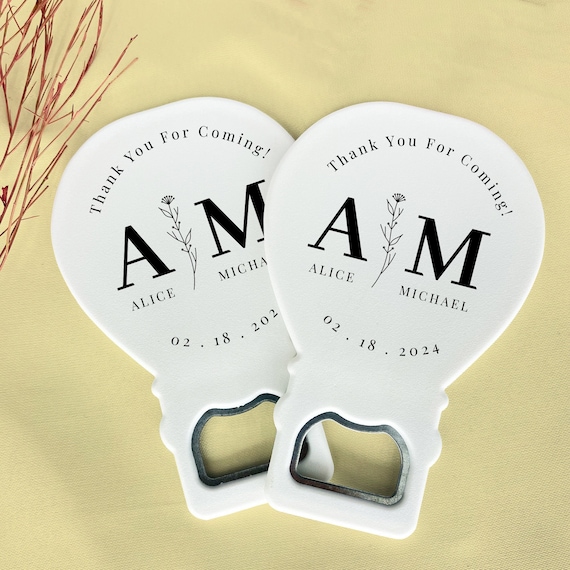 50 Pcs. Wedding Favors, Bottle Opener Wedding Favor, Wedding Favors for Guests in Bulk, Personalized Wedding Gifts, Bridal Shower Favors