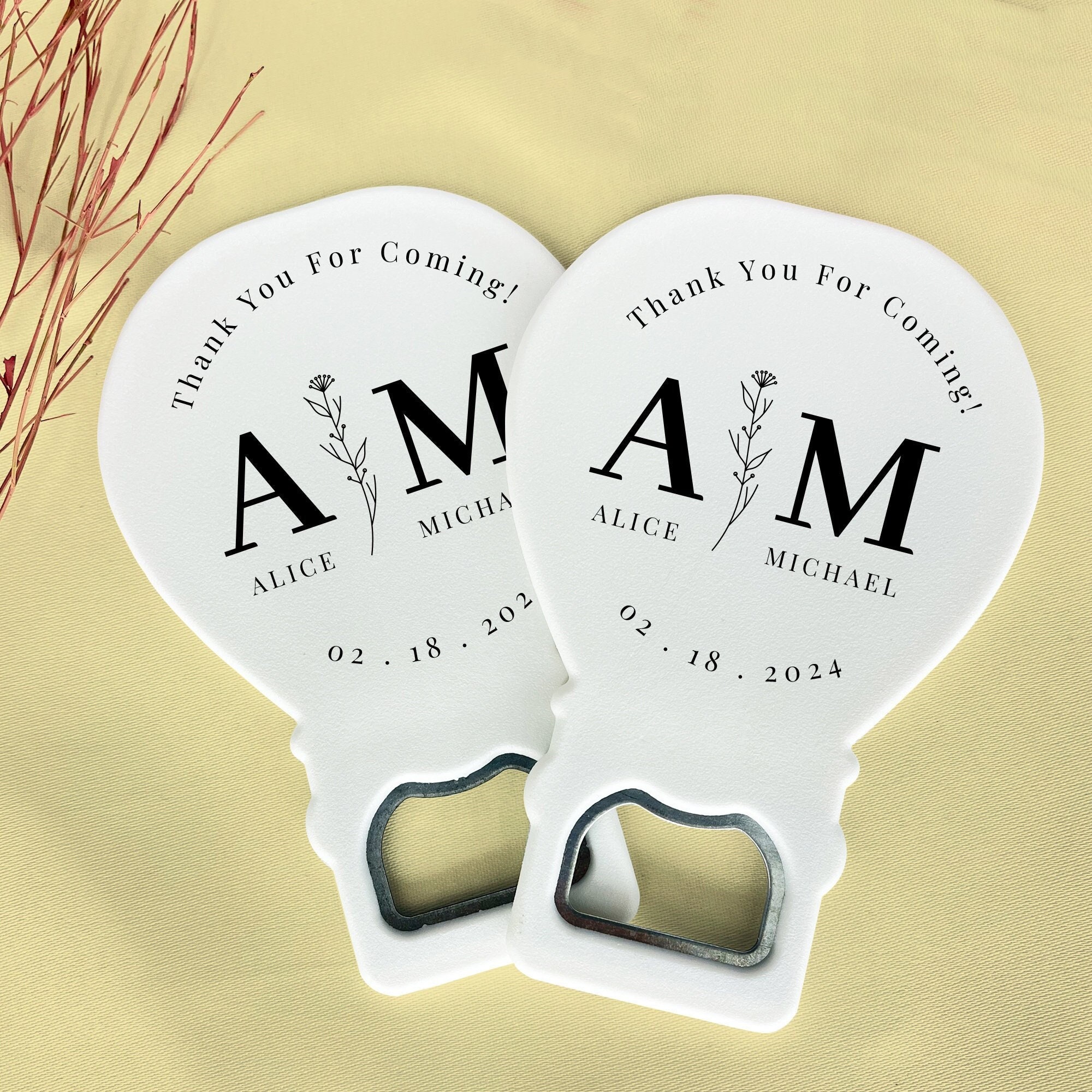 50 Pcs. Wedding Favors, Bottle Opener Wedding Favor, Wedding Favors for Guests in Bulk, Personalized Wedding Gifts, Bridal Shower Favors