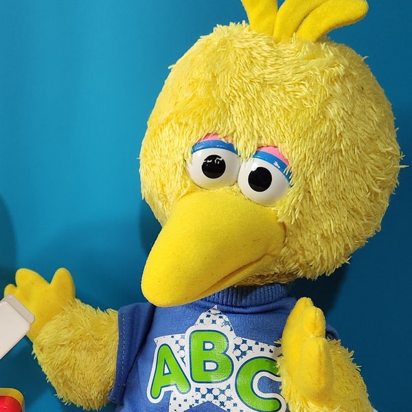 BIG BIRD PLUSH Muppets de peluche con licencia muestran el programa de televisión Jim Henson Ctw coleccionable de 2010. Peluche de Big Bird y sus amigos Barrio Sésamo Coleccionable
