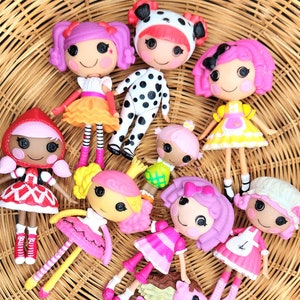 LALALOOPSY MGA, Collectible Mini figure MGA of your choice. Perfect gift idea for birthday or collector. Lalaloopsy mini doll cake topper.