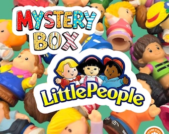 Vintage Fisher-Price Little People Mystery Box: Toddler Figures Surprise Gift (3, 5, or 7 Pack)