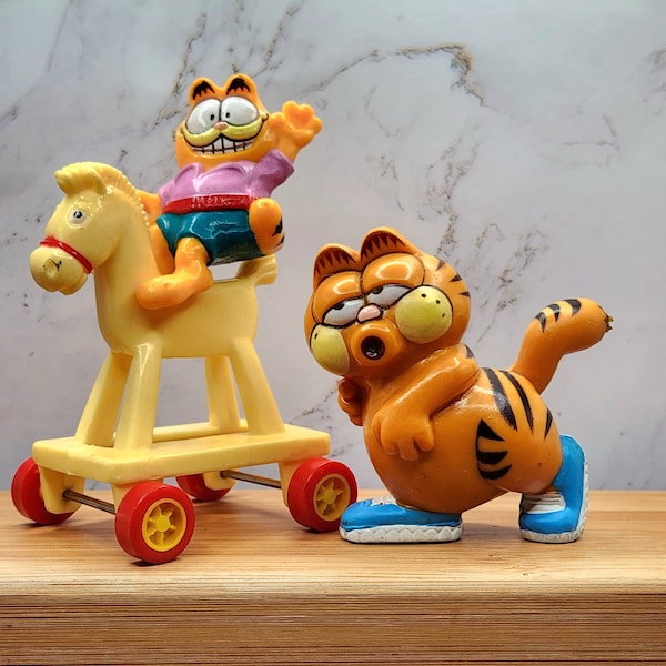 GARFIELD United Feature Syndicate. Vintage années 80s À l'unité ou prix pour lot de 2. Voir options. Happy Meal McDonalds collectible figure