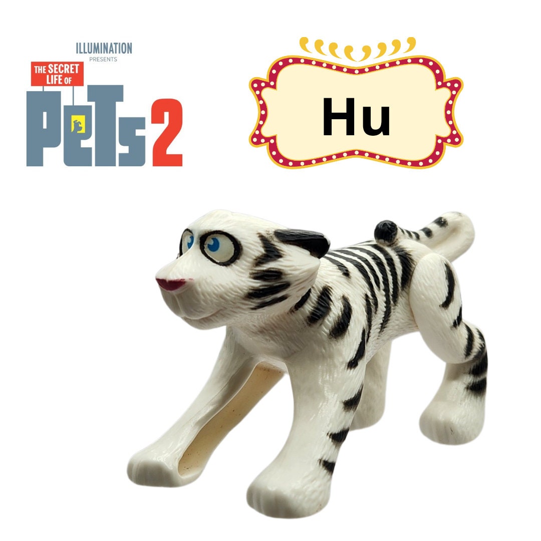 HU White Tiger Secret Life of Pet 2 Universal Picture 2019 Mcdonalds Happy Meal Action Figure. KIDS Movie. Max Gidget Hu Tiger Rooster Etsy