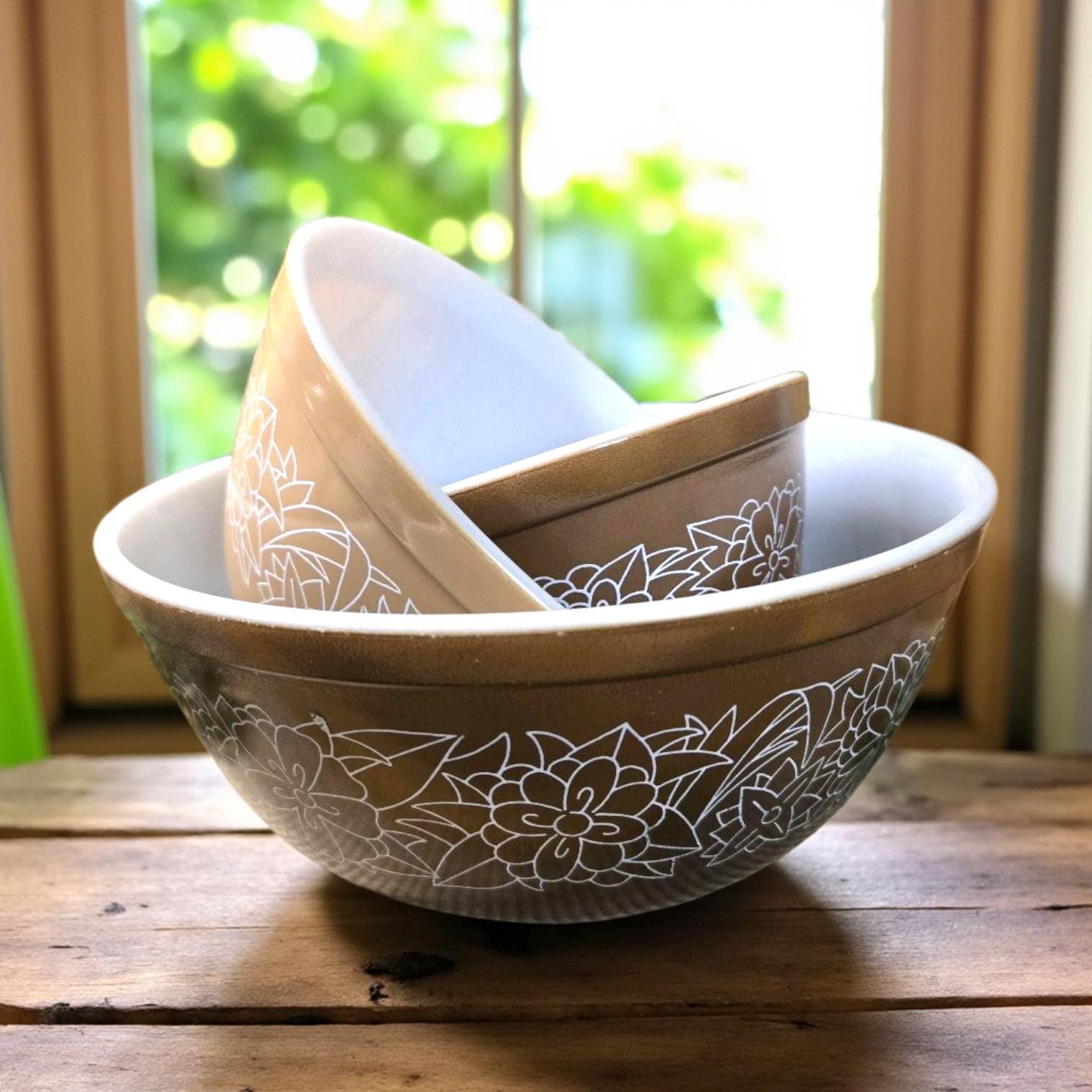 パイレックス 1970年代 ウッドランド ミキシングボウル – ヴィンテージ