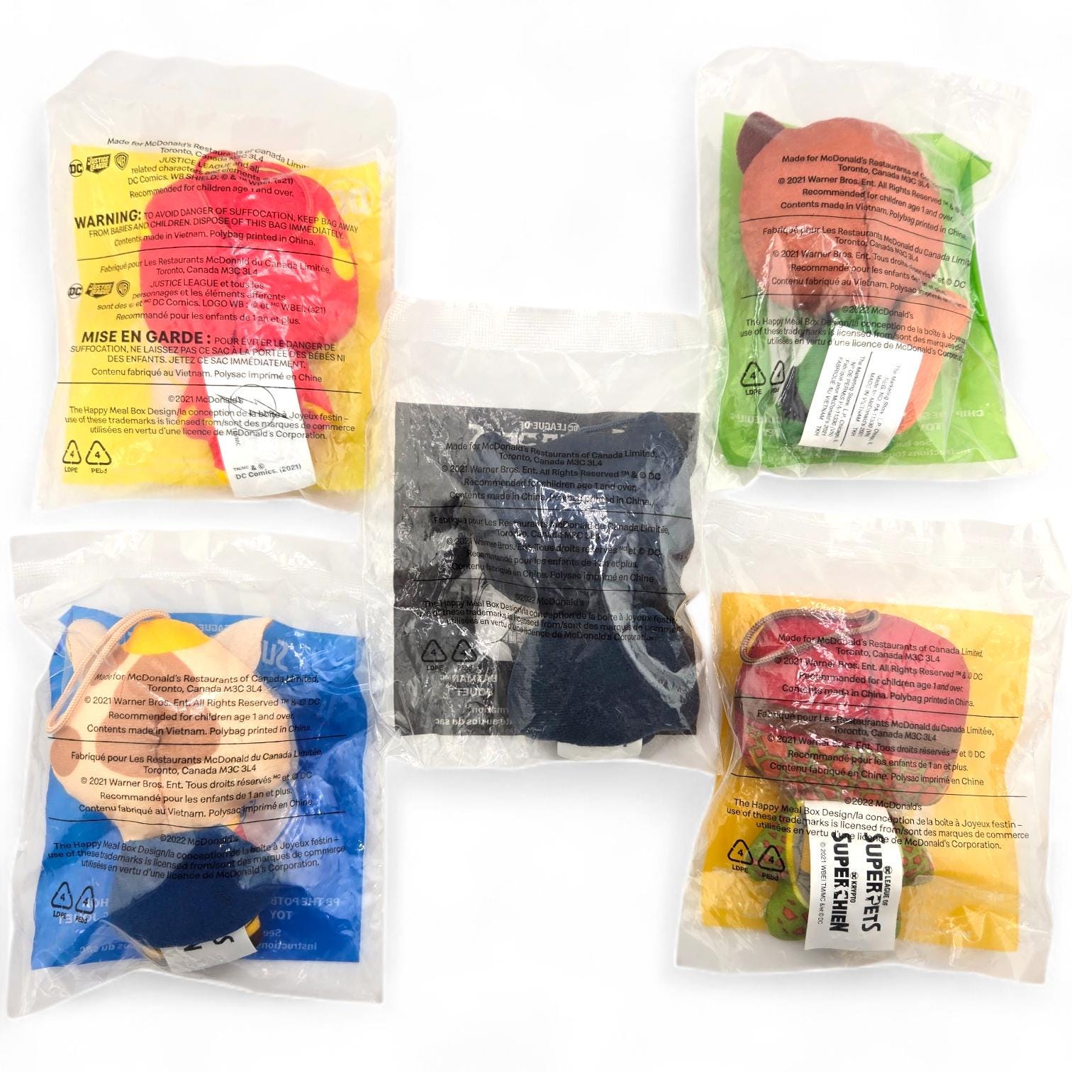 Happy Meal Toys – DC League of Super-pets Set – Mcdonald's Canada