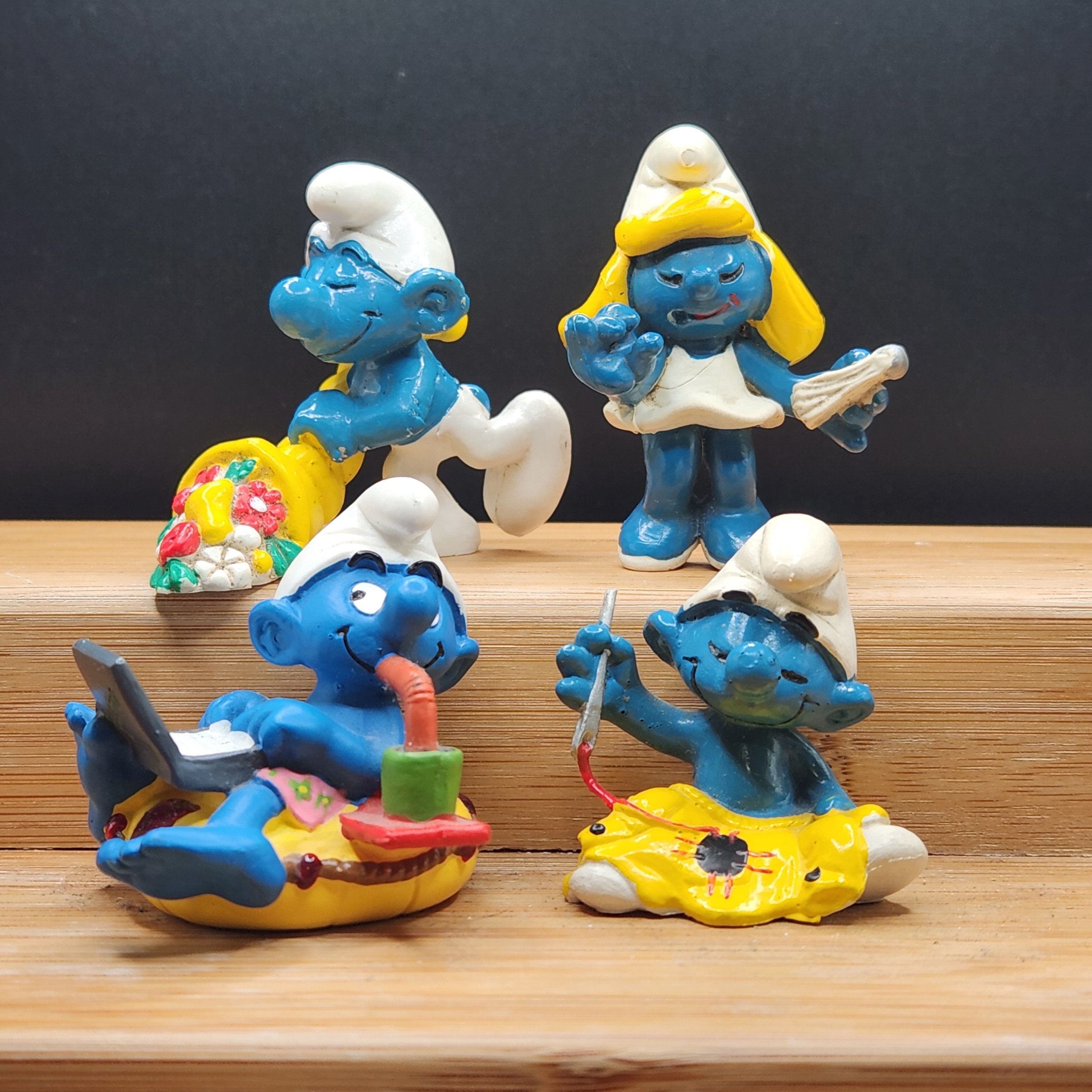 Vintage 1980's Smurfs Wind-up Toys Retro 80's Smurfs Wind up
