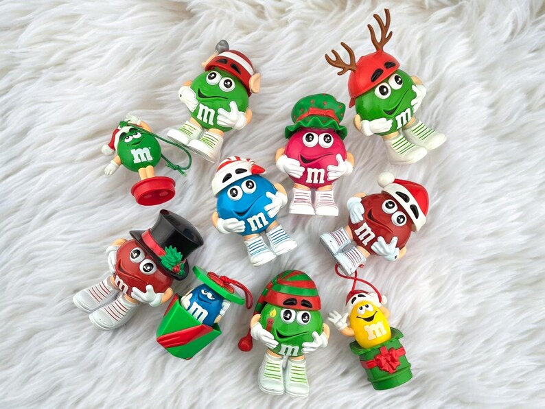 M&M'S CHRISTMAS Collectible Ornament or Candy Container. Choose Your