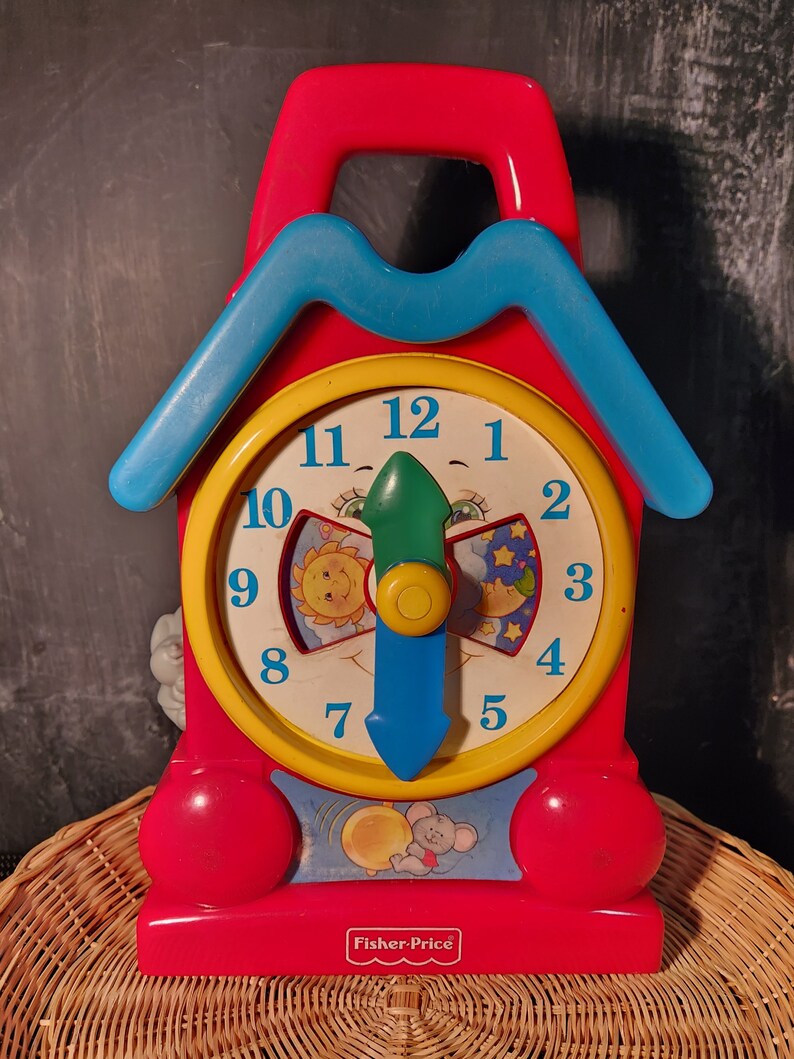 1994 Vintage Fisherprice Musical Clock Works Great. 90s Etsy