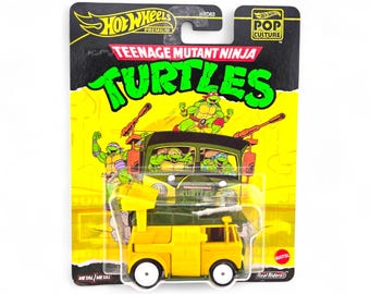 Hot Wheels TMNT Party Wagon Miniatura Colecionável da Cultura Pop - Tartarugas Ninja