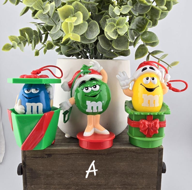M&M'S CHRISTMAS Collectible Ornament or Candy Container. Choose Your