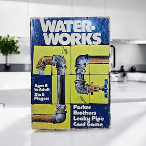 1976 Parker Brothers Water Works Card Game – Leaky Pipe Strategy Game – Complete Set – Vintage Family Fun – 70s Retro Collectible
