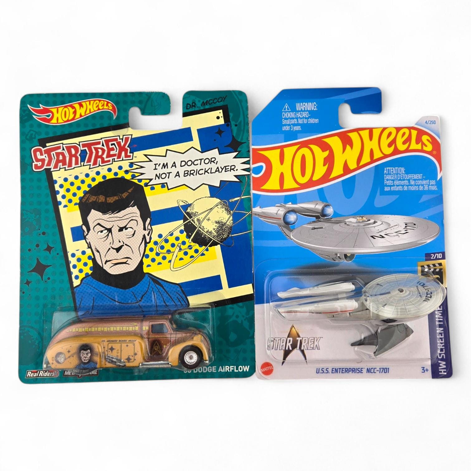 Hot Wheels Star Trek – Screen Time Vehicles – Diecast Lot of 2