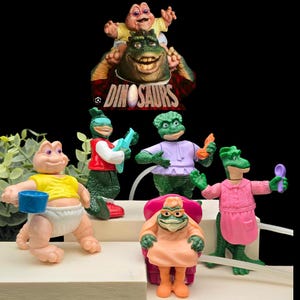 恐竜テレビ番組のフィギュア – 1992年マクドナルドのハッピーセット – シンクレアファミリー – あなたが選ぶ – シャーリーン、フラン、ロビー、エチル