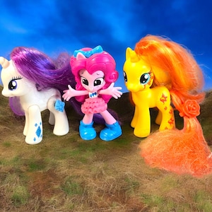 Kolekcjonerska figurka My Little Pony – Rarity, Sunset Shimmer lub Pinkie Pie Equestria Girl – ozdoba na tort – Ty wybierasz