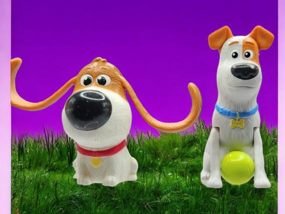 MAX Secret life of pet 2 Universal Picture 2019 McDonalds Happy Meal dog action Figure Au Choix.Fox Terrier kids toys Etsy France