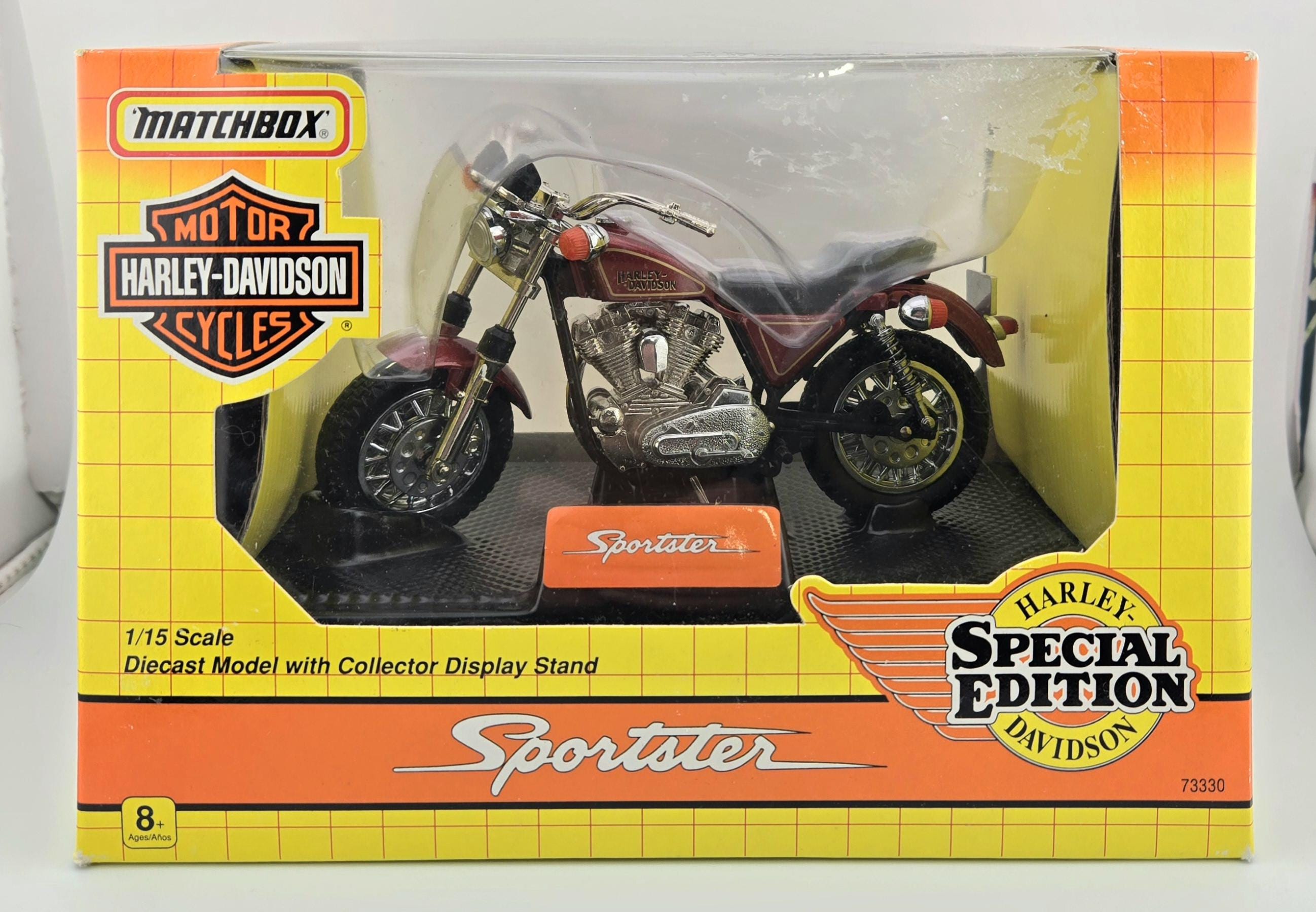 Harley-davidson Sportster Red 1993 – Matchbox Special Edition 1:15