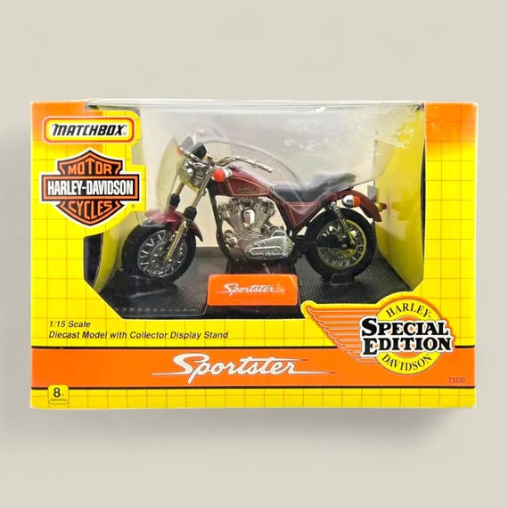 Harley-davidson Sportster Red 1993 – Matchbox Special Edition 1:15
