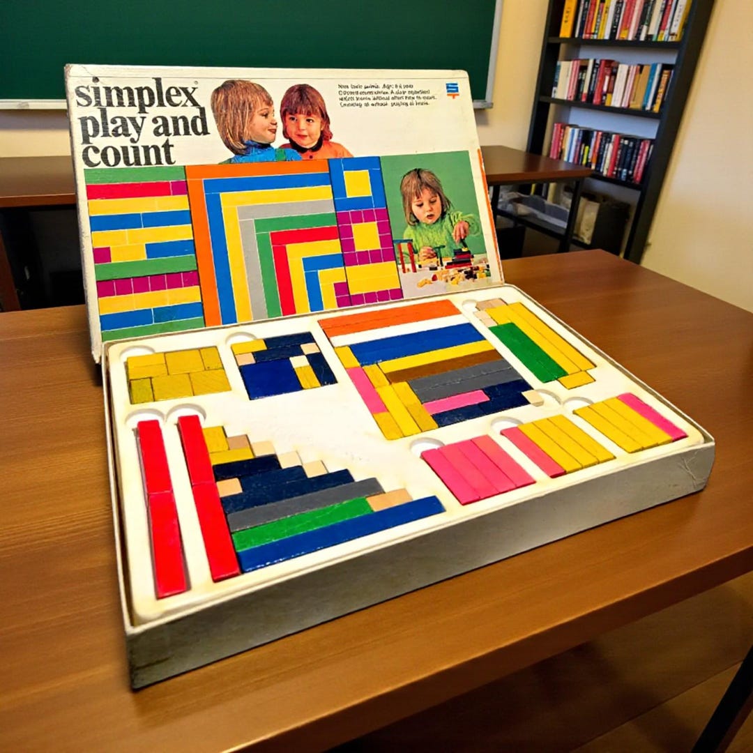Vintage 1970s Wooden Counting Rods Set – Simplex Play and Count Holland ...