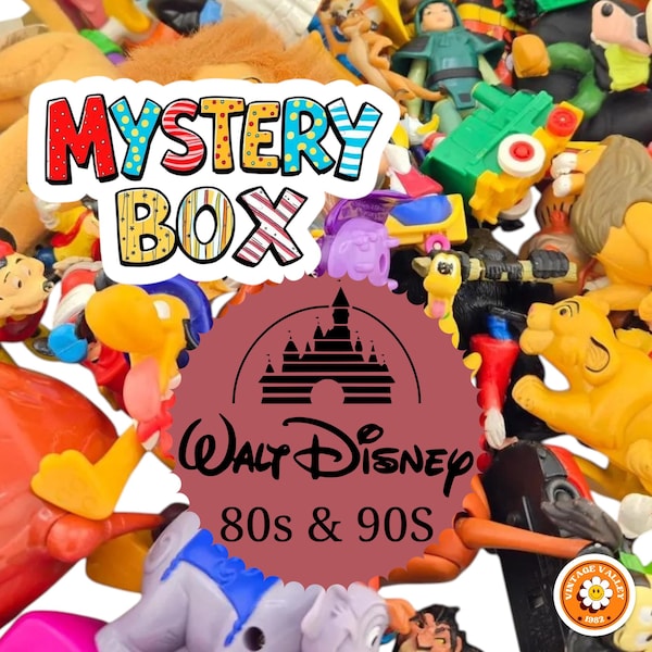 Vintage 1980s 1990s Disney Toys Mystery Box – McDonald’s Burger King Figures – Retro Gift