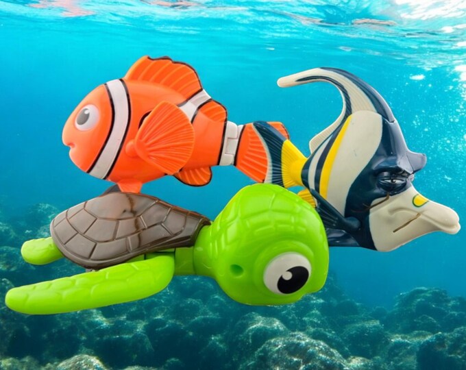 FINDING NEMO Disney Vintage Happy Meal Toys. New (bag Open). Turtle of ...