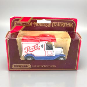 Pepsi-Cola Matchbox Yesteryear Ford Model T Van Pepsi Werbung Diecast Sammlerstück