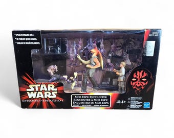 Star Wars Episode I 1999 Mos Espa Encounter Hasbro Sealed Action Figure Playset