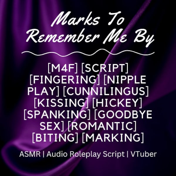 Audio Roleplay Script | ASMR Script | VTuber Script
