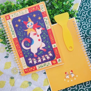 再利用可能なステッカーブック 猫とネズミのサーカスダンス | 50ページ | ステッカー収納