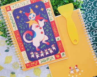 Reusable Stickerbook Cat Mouse Circus Dance | 50 Pages | Sticker Storage