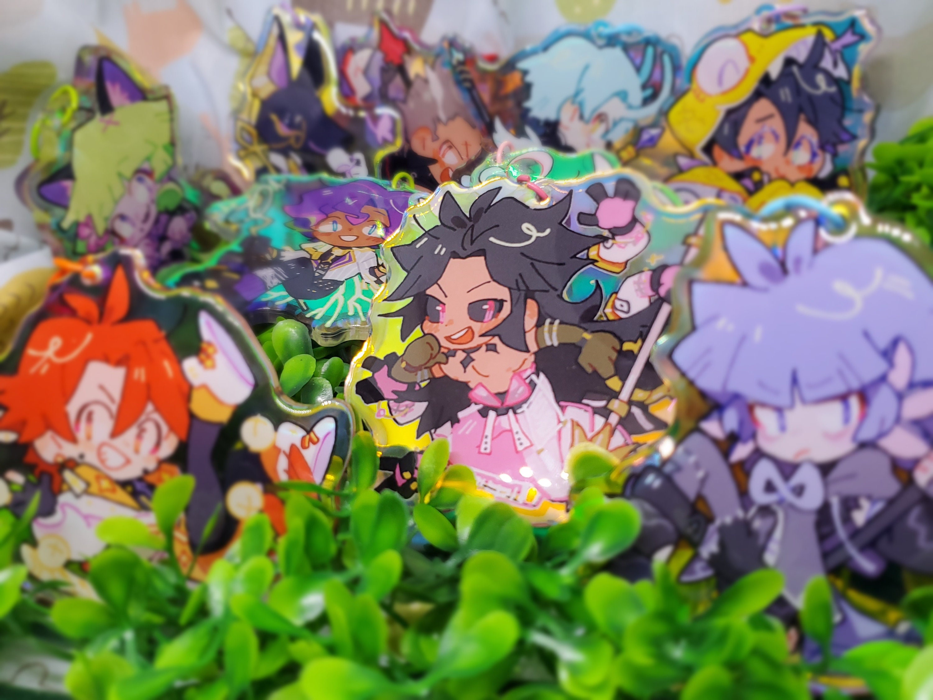 Dislyte // Holographic Acrylic Charms Etsy