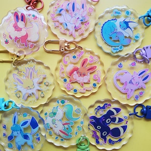 Eeveelutions Clear Charms